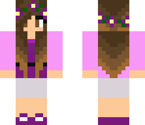 purple summer girl