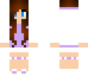 purple and white girl