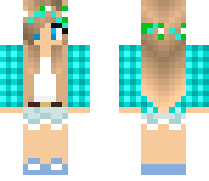 blue edited girl