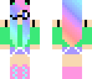 mustache rainbow girl