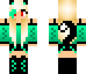 cute green girl