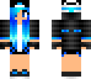 blue enderman girl