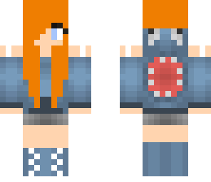 red hair squid girl