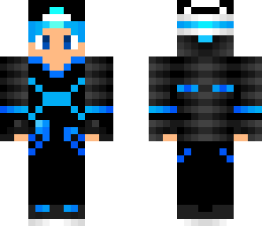 blue enderman man