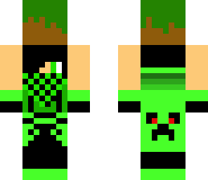 green mask guy carry a block