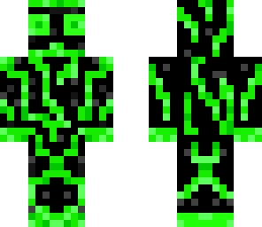 green lightning man