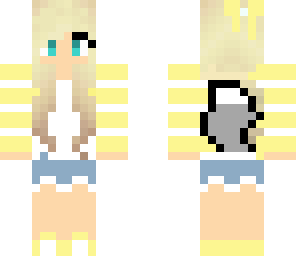 summer girl with a tail