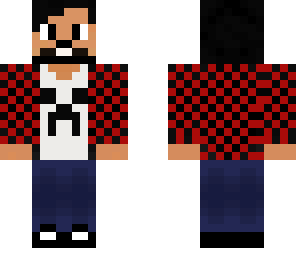 red shirt beard guy