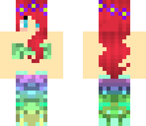 multicolored mermaid