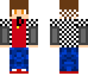 man in checkered hoodie