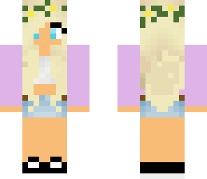 cute flower crown blonde girl pretty