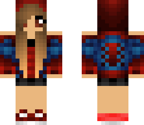 spiderman girl with brown eyes