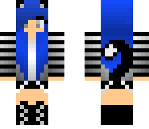 cool blue hair cat