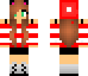 red cute girl