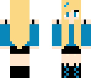 cute blue girl