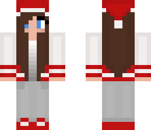 santa clause collage girl
