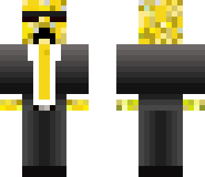 yellow creeper in suit