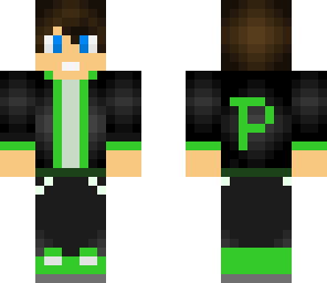 neon green and black boy