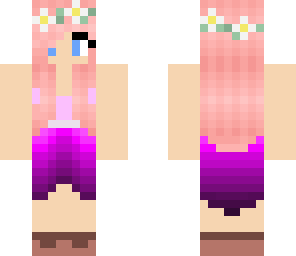 cute pink hair girl