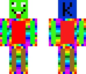 cool rainbow colourful man