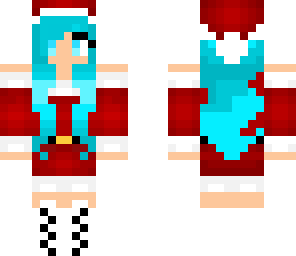 christmas teal girl