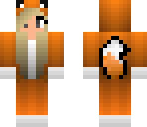 completed fox skin