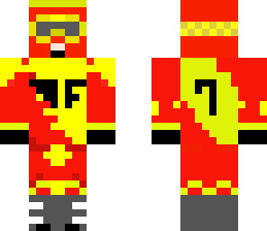 fly dirtbike racer yellow and red