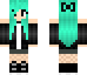 green hair girl