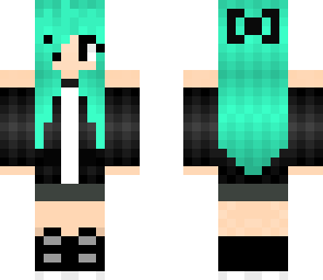 green hair girl 2