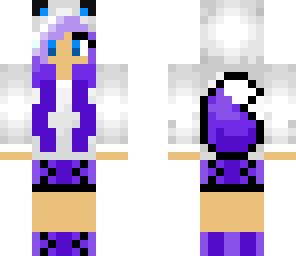 wolf purple girl