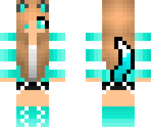 blue cat girl