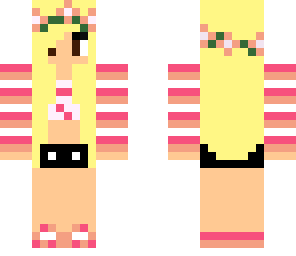 blonde pink flower crown
