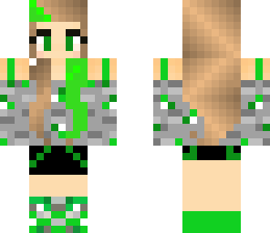 emerald hylighted hair girl