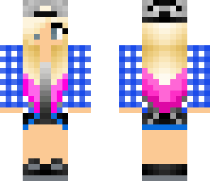 cute pink and blonde hair girl