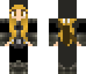 dark armored archer girl