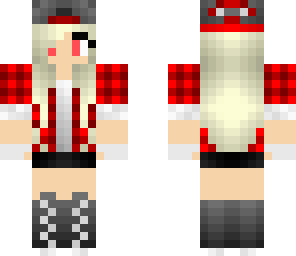 red skater girl