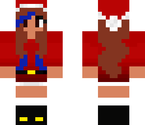 water girl in santa girl costume