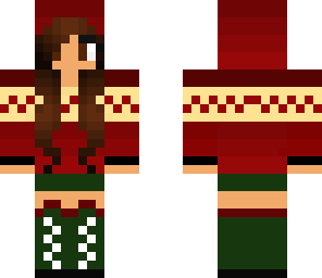 christmas brunette