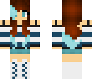 ice blue dipped hair girl