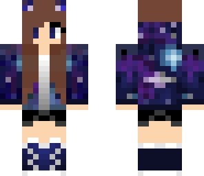 galaxy hair girl