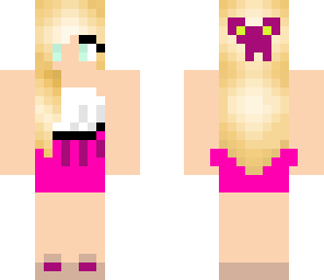 pink skirt girl