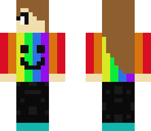 happy rainbow girl