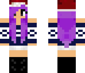 cozy christmas with purple hair