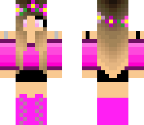 pink flower girl
