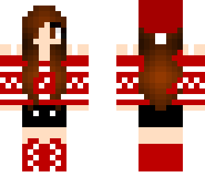 christmas brunette