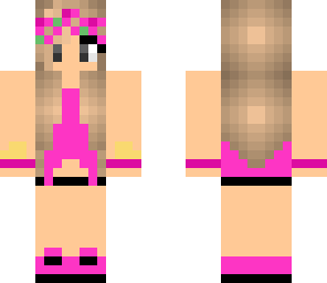 pink flower band girl