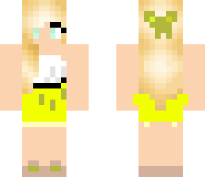 yellow skirt girl