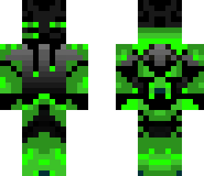 green enderman with hoodie