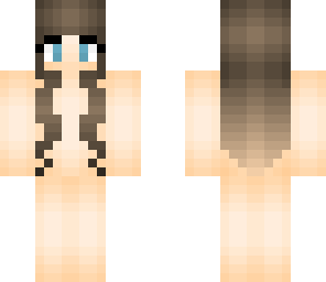 brown hair ombre girl template