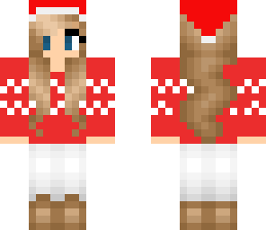 santa winter girl